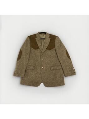 Vintage Dress Coat By Bar WS with Elbow Pads